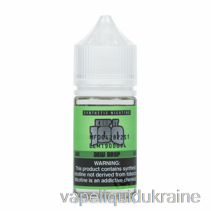 Vape Liquid Ukraine Dew Drop - Keep It 100 SALTS - 30mL 30mg